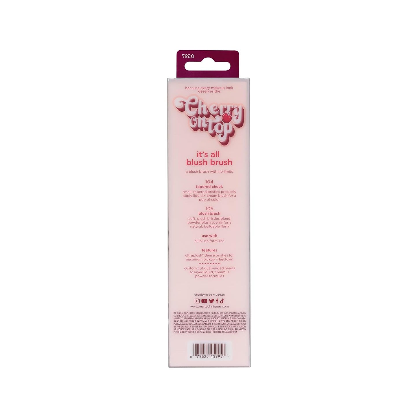 Cherry On Top It’s All Blush Dual-Ended Brush - Bajo Pedido