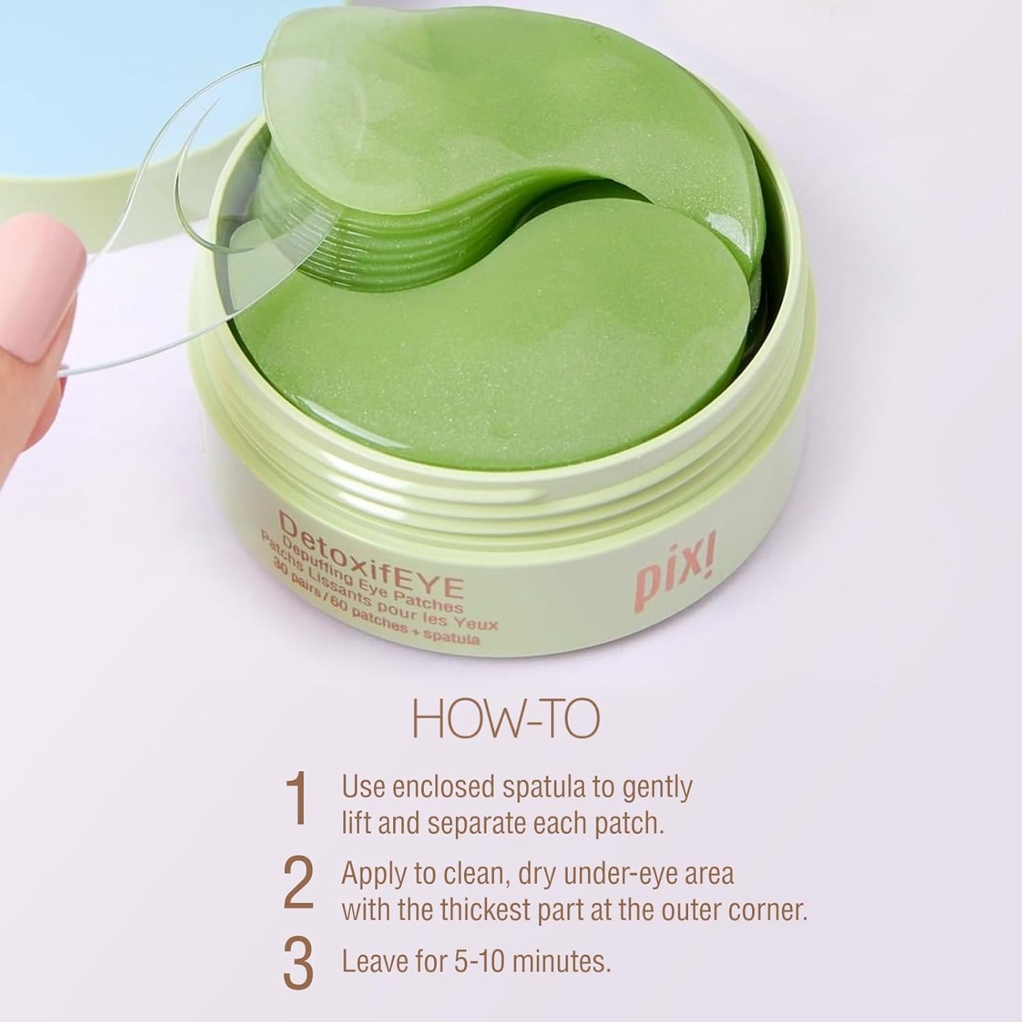 DetoxifEYE Hydrating and Depuffing Eye Patches - Bajo Pedido