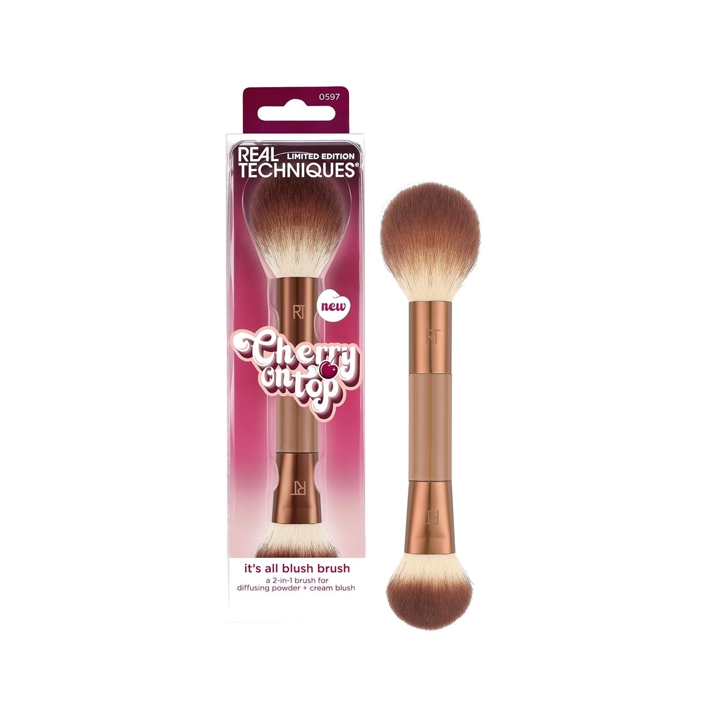 Cherry On Top It’s All Blush Dual-Ended Brush - Bajo Pedido