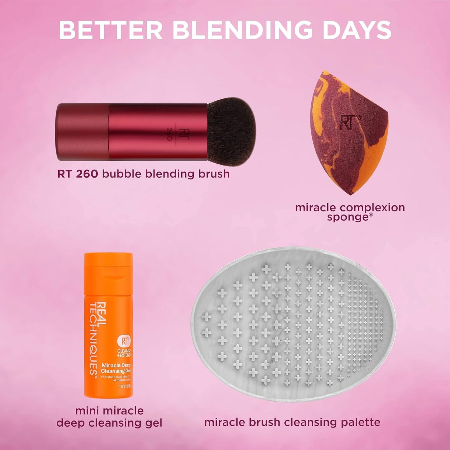 Better Blending Days Makeup Sponge & Brush Gift Set - Bajo Pedido