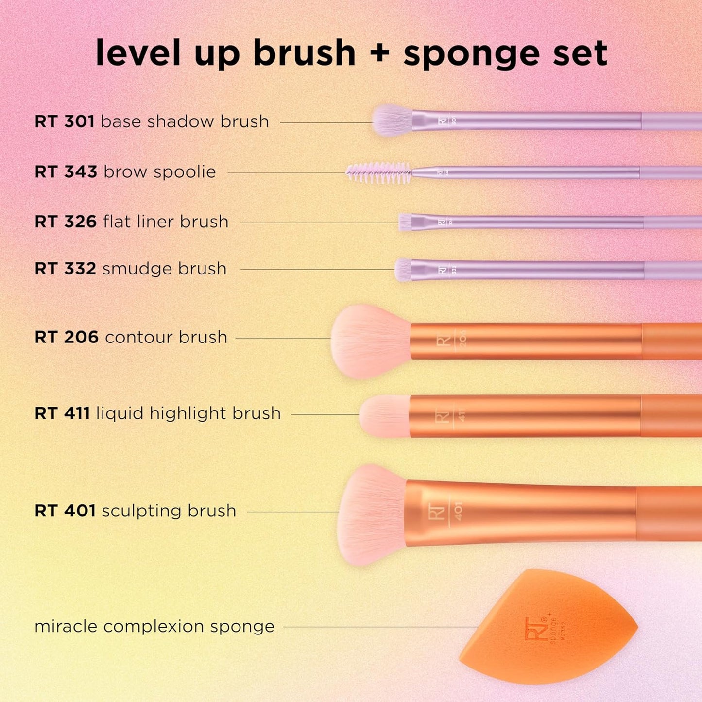 Level Up Brush + Sponge Set - Bajo Pedido