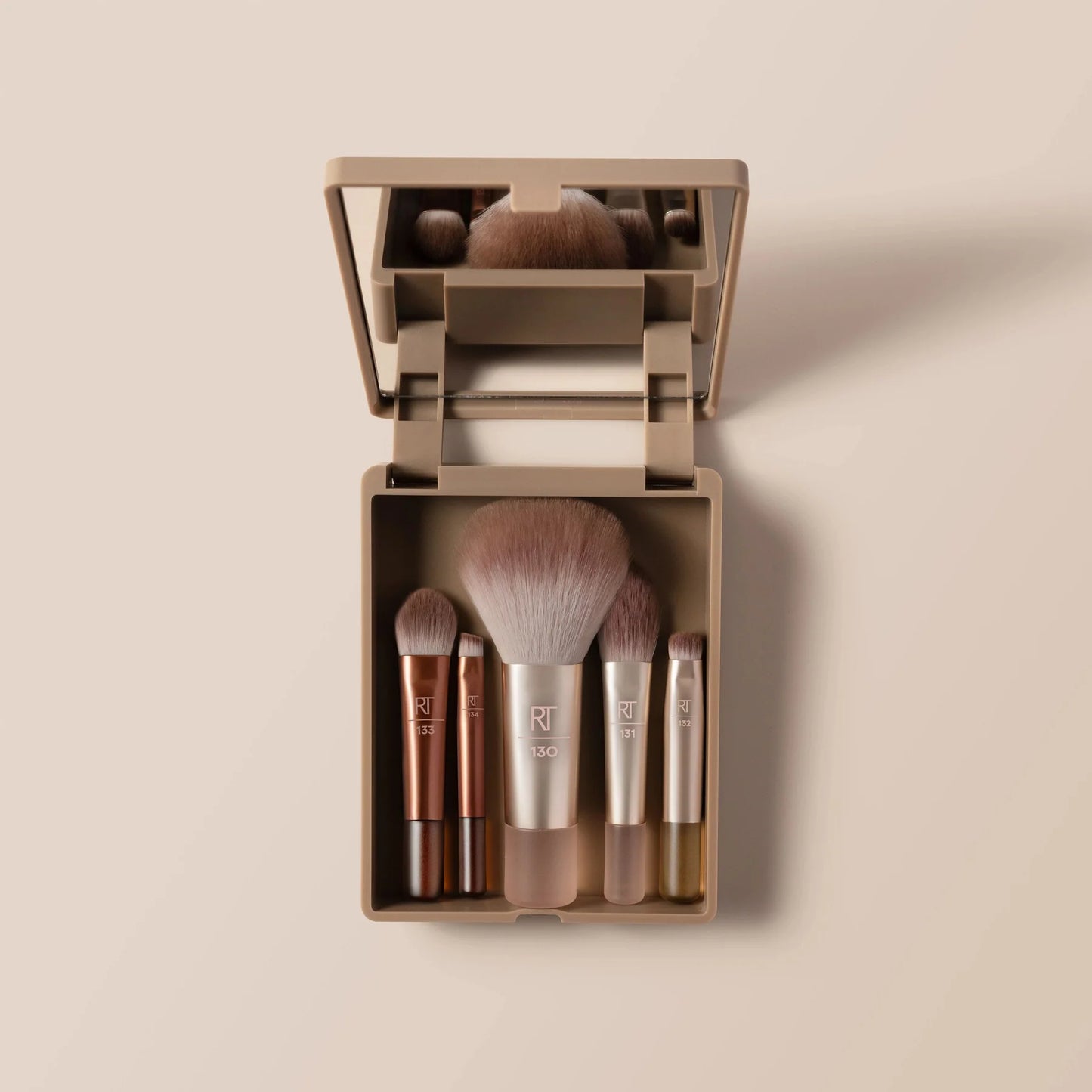 New Nudes 2.0 On-The-Glow Mini Brush Set + Mirrored Compact - Bajo Pedido