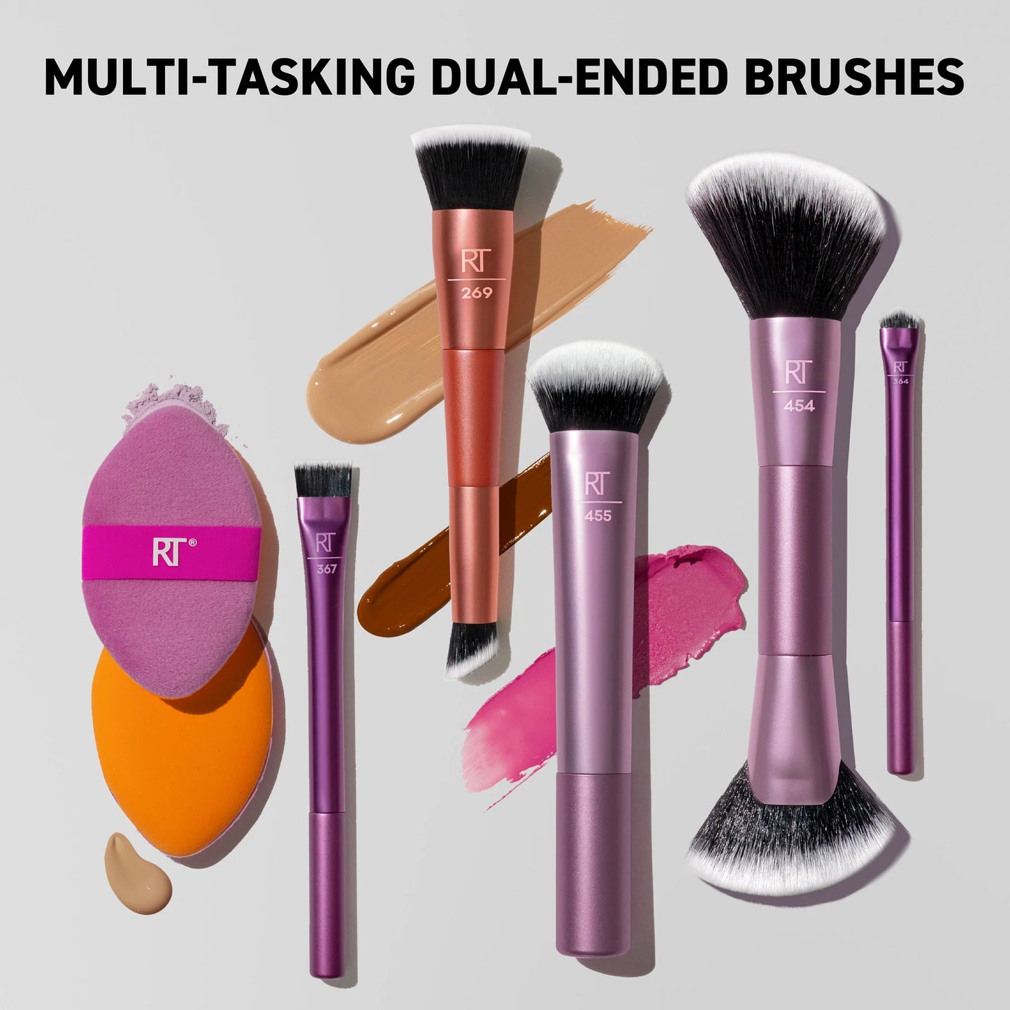 Big Blends Energy Brush + Dual-Sided Puff Set