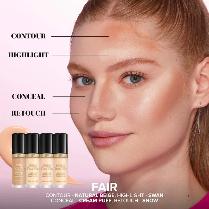 Born This Way Super Coverage Multi-Use Concealer with Hyaluronic Acid - Bajo Pedido