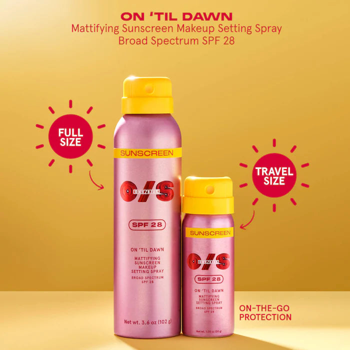 On 'Til Dawn Mattifying Sunscreen Makeup Setting Spray SPF 28 - Sephora Sale
