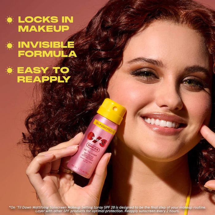 On 'Til Dawn Mattifying Sunscreen Makeup Setting Spray SPF 28 - Sephora Sale