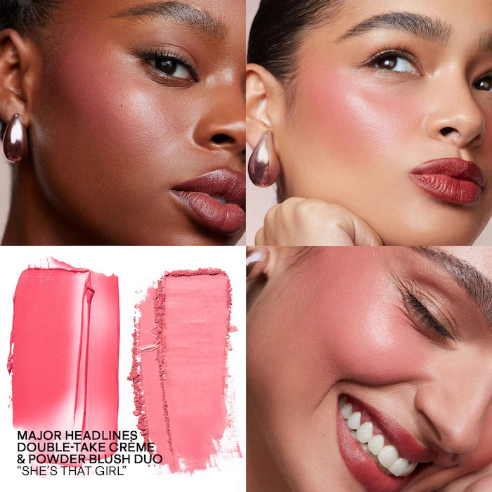 Mini Major Headlines Double-Take Crème & Powder Blush Duo - Sephora Sale