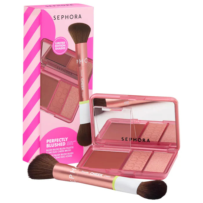 Perfectly Blushed Makeup Blush and Brush Set - Sephora Sale