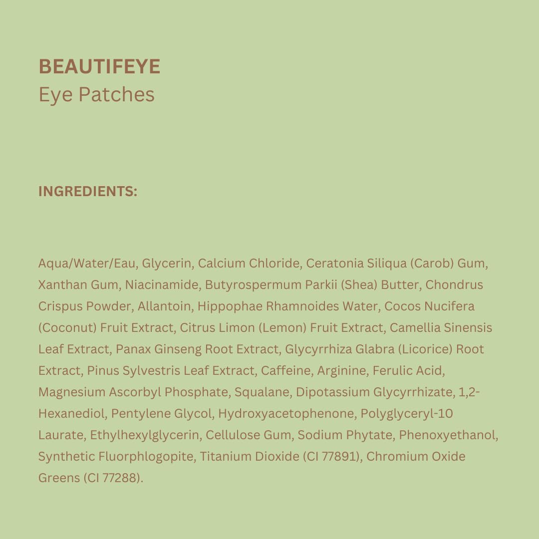 BeautifEYE Brightening Eye Patches with Vitamin C - Bajo Pedido