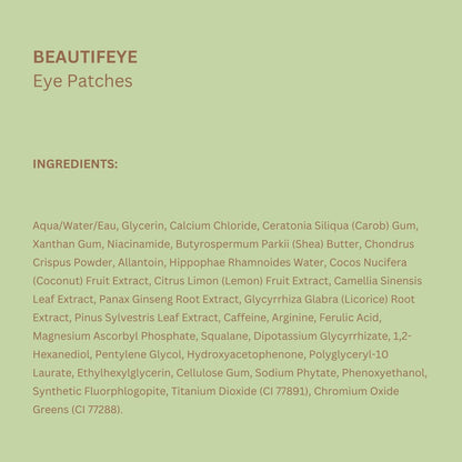 BeautifEYE Brightening Eye Patches with Vitamin C - Bajo Pedido