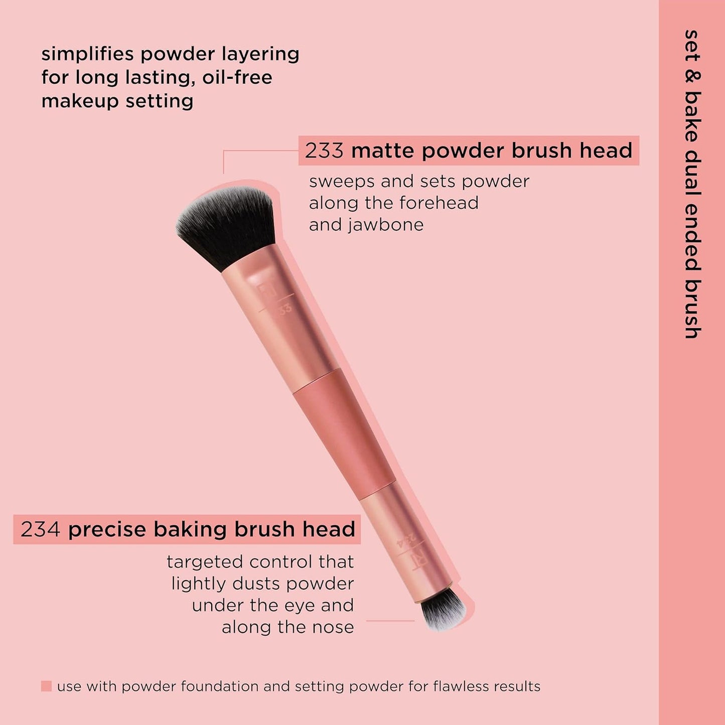 Cover And Conceal Dual Ended Makeup Brush - Bajo Pedido