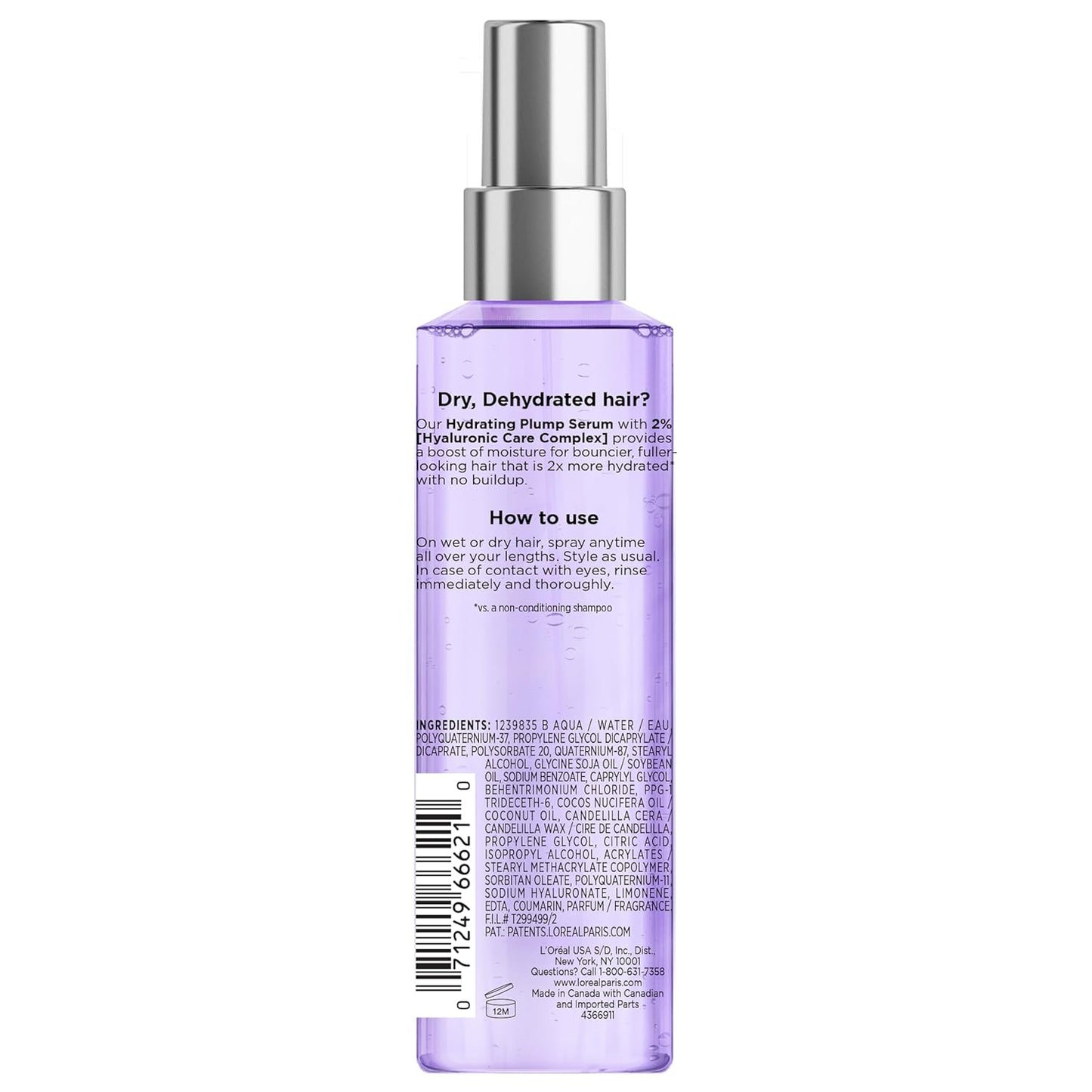 Elvive Hyaluron Plump Moisture Plump Hair Serum - Bajo Pedido