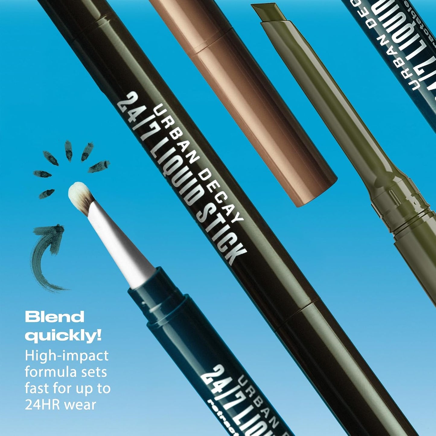 24/7 Liquid Stick Retractable Waterproof Eyeliner + Brush - Bajo Pedido
