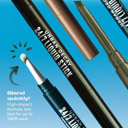 24/7 Liquid Stick Retractable Waterproof Eyeliner + Brush - Bajo Pedido