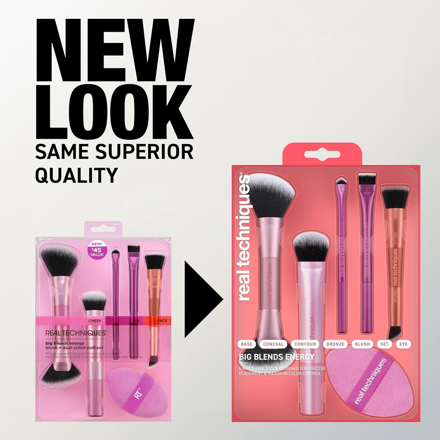 Big Blends Energy Brush + Dual-Sided Puff Set - Bajo Pedido