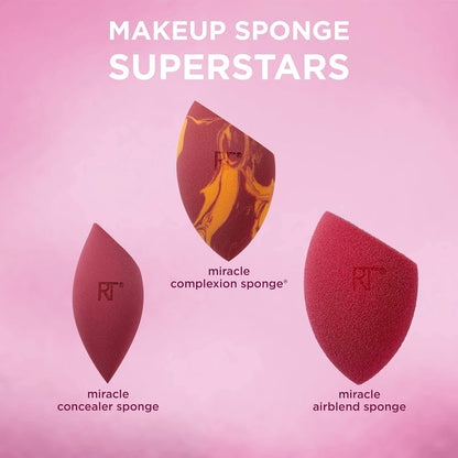 Makeup Sponge Superstars 4 Piece Holiday Gift Set with Travel Case - Bajo Pedido