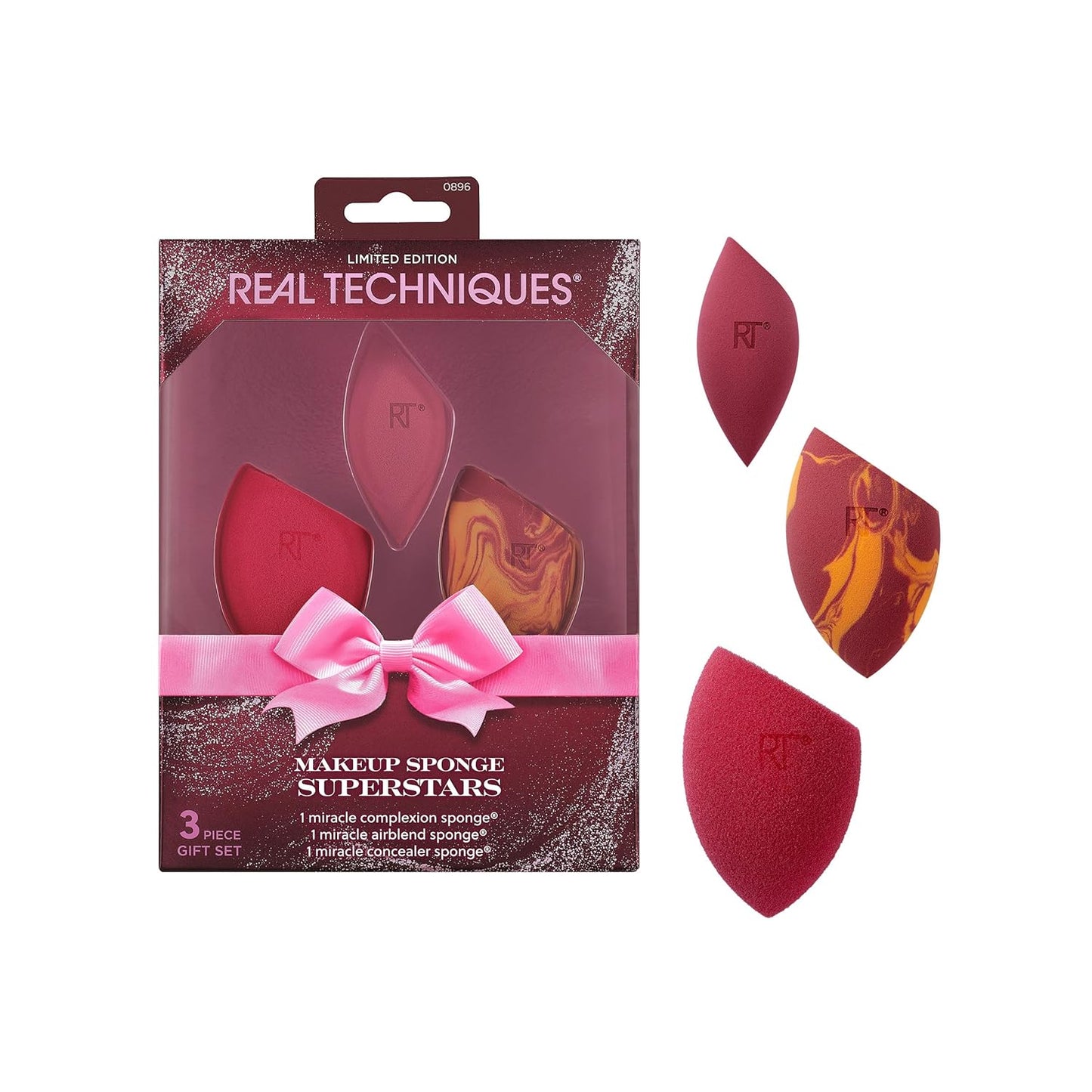 Makeup Sponge Superstars 4 Piece Holiday Gift Set with Travel Case - Bajo Pedido
