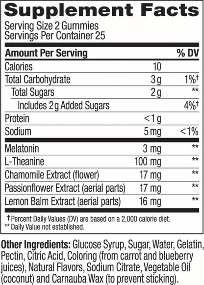 Sleep Gummies 3 mg Melatonin - Bajo Pedido