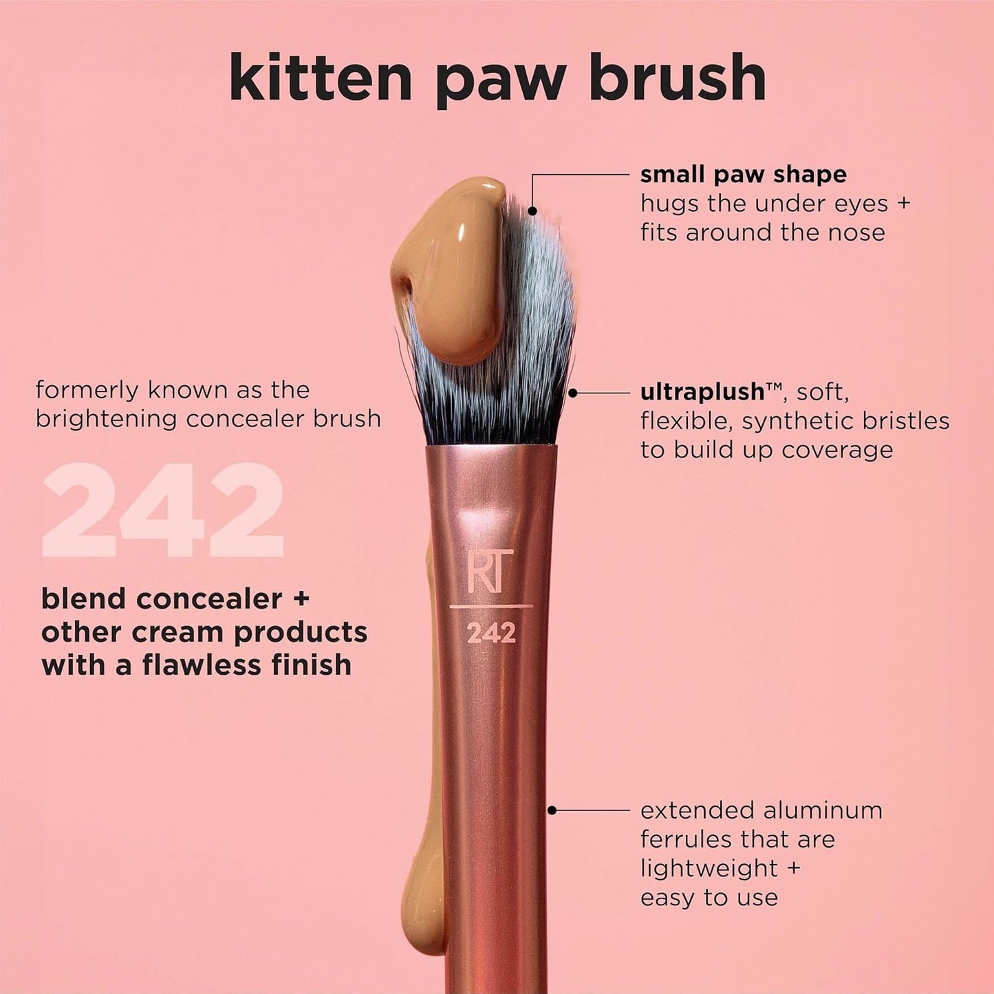 Kitten Paw Brightening Concealer Makeup Brush