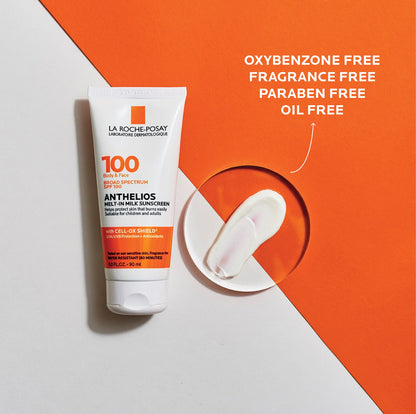 La Roche-Posay Anthelios Melt-In Milk Sunscreen SPF 100 Guatemala bloqueador protector solar de cuerpo y rostro