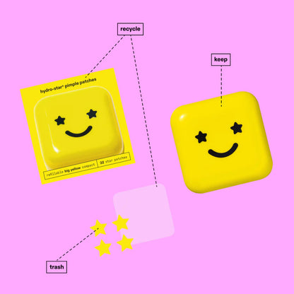 Hydro-Star Pimple Patches + Refillable Compact - 32ct