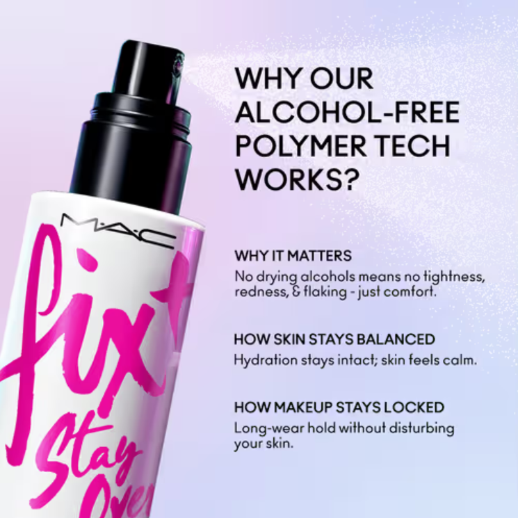 Fix+ Stay Over Alcohol-Free 24HR Hydrating + Multitasking Setting Spray - Bajo Pedido