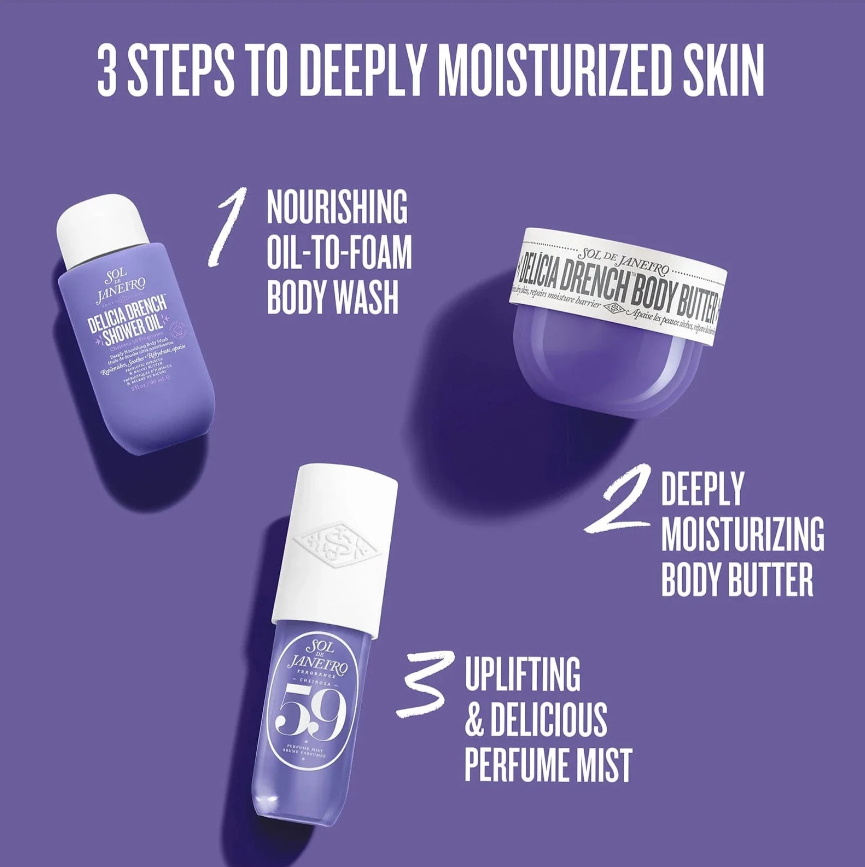 Drench & Dazzle Delícia Drench™ Body Routine Gift Set - Bajo Pedido