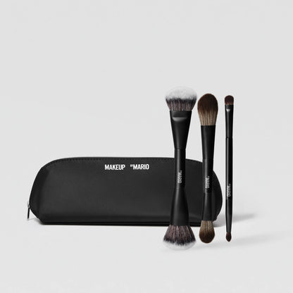 Mario's Face and Eye Trio Cosmetic Brush Set - Bajo Pedido
