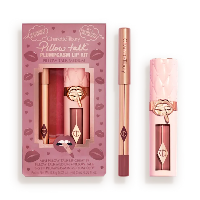 Mini Pillow Talk Plumpgasm Lip Liner and Lip Gloss Set - Bajo Pedido