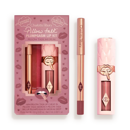 Mini Pillow Talk Plumpgasm Lip Liner and Lip Gloss Set - Bajo Pedido
