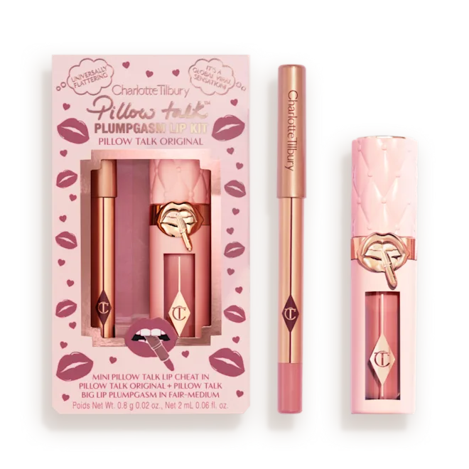 Mini Pillow Talk Plumpgasm Lip Liner and Lip Gloss Set - Bajo Pedido