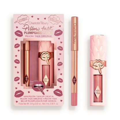 Mini Pillow Talk Plumpgasm Lip Liner and Lip Gloss Set - Bajo Pedido