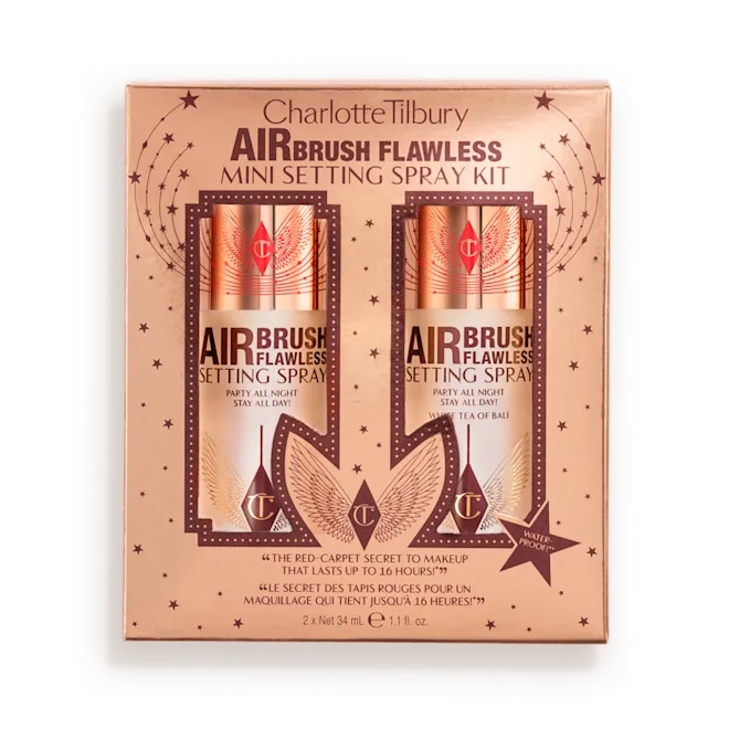 Mini Airbrush Flawless Hydrating & Waterproof Setting Spray Duo Gift Set - Bajo Pedido