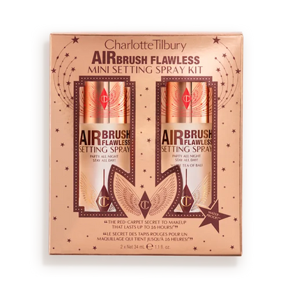 Mini Airbrush Flawless Hydrating & Waterproof Setting Spray Duo Gift Set - Bajo Pedido