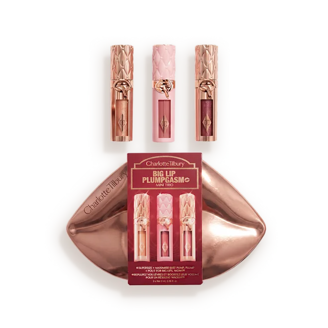 Mini Big Lip Plumpgasm Plumping Lip Gloss Trio Makeup Gift Set - Bajo Pedido