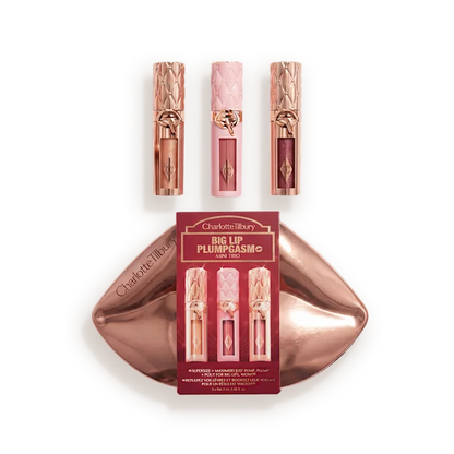 Mini Big Lip Plumpgasm Plumping Lip Gloss Trio Makeup Gift Set - Bajo Pedido
