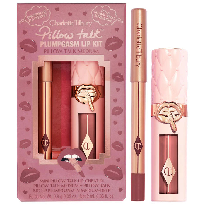 Mini Pillow Talk Plumpgasm Lip Liner and Lip Gloss Set - Bajo Pedido
