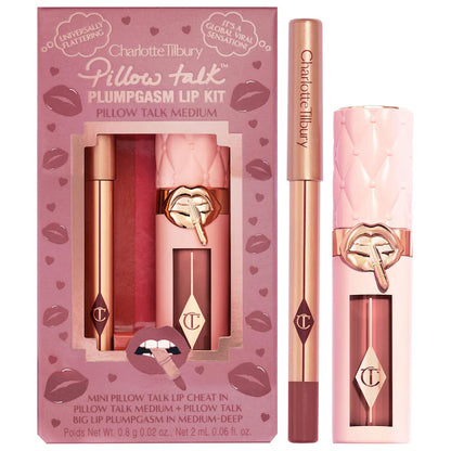 Mini Pillow Talk Plumpgasm Lip Liner and Lip Gloss Set - Bajo Pedido