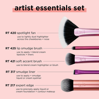 Artist Essentials Makeup Brush Set - Bajo Pedido