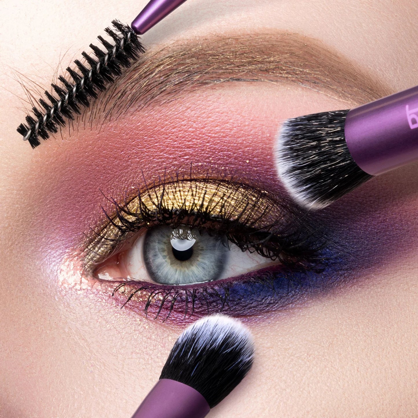 Eye Shade & Blend Makeup Brush Trio - Bajo Pedido