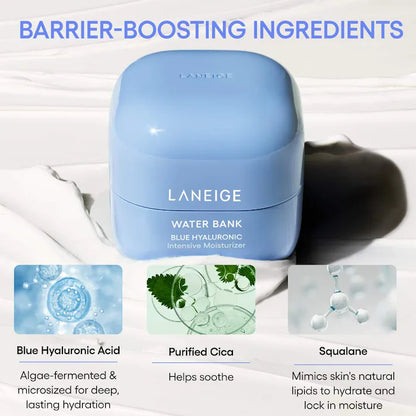 Water Bank Blue Hyaluronic Intensive Moisturizer with Peptides + Squalane - Bajo Pedido