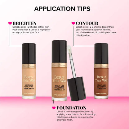 Born This Way Super Coverage Multi-Use Concealer with Hyaluronic Acid - Bajo Pedido