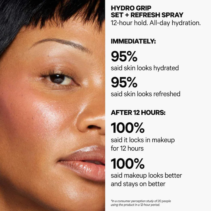 Hydro Grip 12HR Dewy Setting Spray With Hyaluronic Acid + Niacinamide