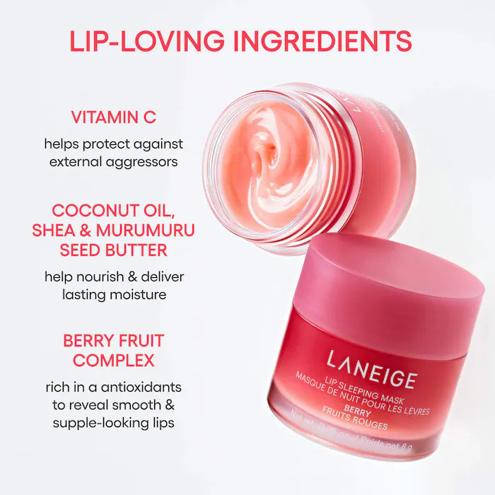 Lip Sleeping Mask – Intense Hydration Lip Treatment with Vitamin C - Bajo Pedido