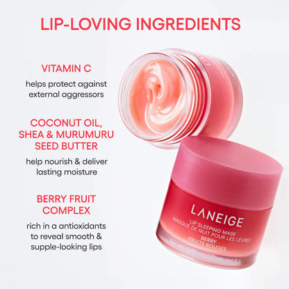 Lip Sleeping Mask – Intense Hydration Lip Treatment with Vitamin C - Bajo Pedido