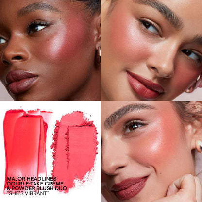 Major Headlines Double-Take Crème & Powder Blush Duo - Bajo Pedido