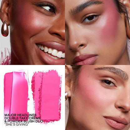 Major Headlines Double-Take Crème & Powder Blush Duo - Bajo Pedido