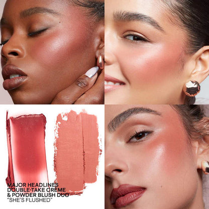 Major Headlines Double-Take Crème & Powder Blush Duo - Bajo Pedido