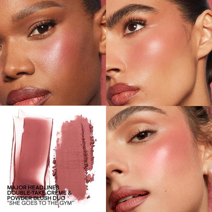 Major Headlines Double-Take Crème & Powder Blush Duo - Bajo Pedido