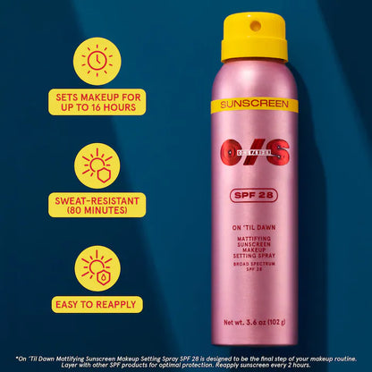 On 'Til Dawn Mattifying Sunscreen Makeup Setting Spray SPF 28 - Sephora Sale (Bajo Pedido)